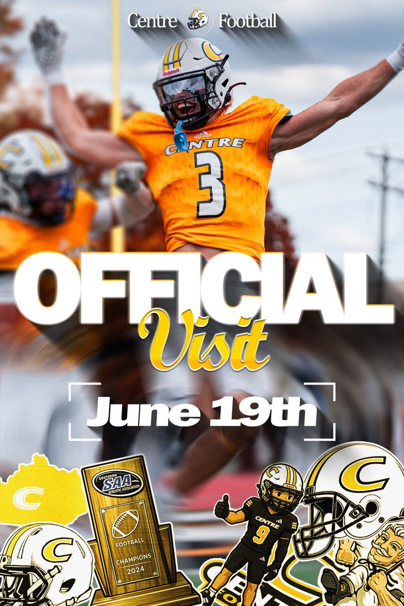 Walker_Charlie8's tweet photo. Thank you @CentreFootball and Coach Conley for inviting me for an individual visit this summer!!
@CoachHancock @edoll55 https://t.co/SHKQQIspBL