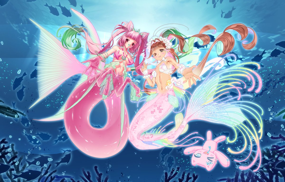 _ChokoMami's tweet photo. This Mermay collab turned out so pretty aaa 🥹🐚

Thank you @qixinbiotic for collab with me 💕💖✨ https://t.co/FkbsykVoMs