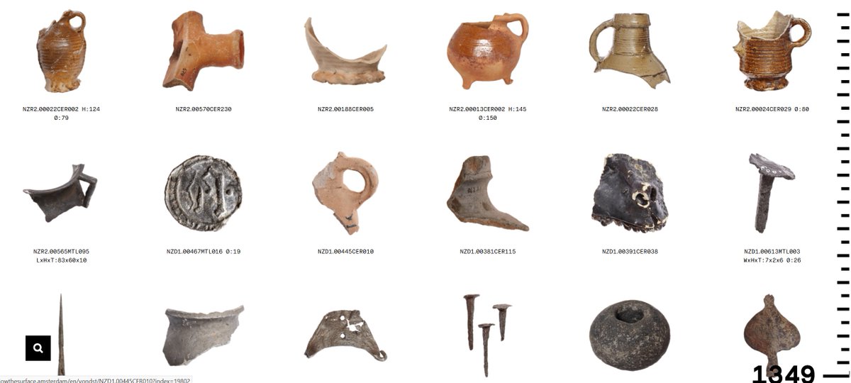 fakehistoryhunt's tweet photo. Just some of the over 700.000 artefacts found during the building of the Amsterdam metro.
This superb website has catalogued about 20.000 of them, such a delight to go through:
https://t.co/96SFsLI9ef
You can also see some of them in person at Rokin station. https://t.co/TRId3AYwbp