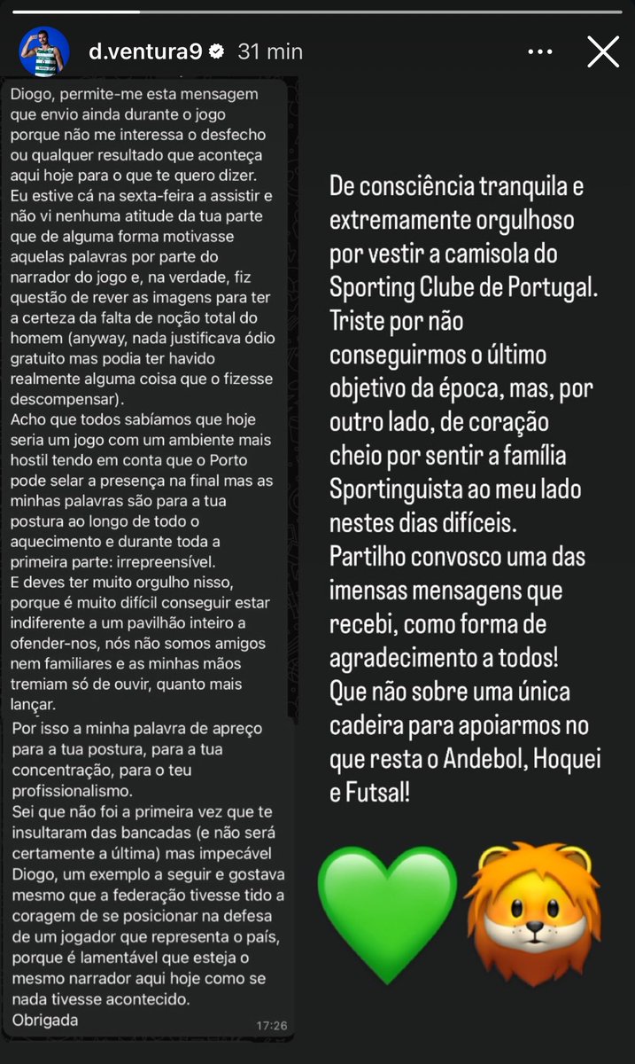 Sporting_CPAdep's tweet photo. Diogo Ventura. Classe 💚 https://t.co/ccie8Rx3rN