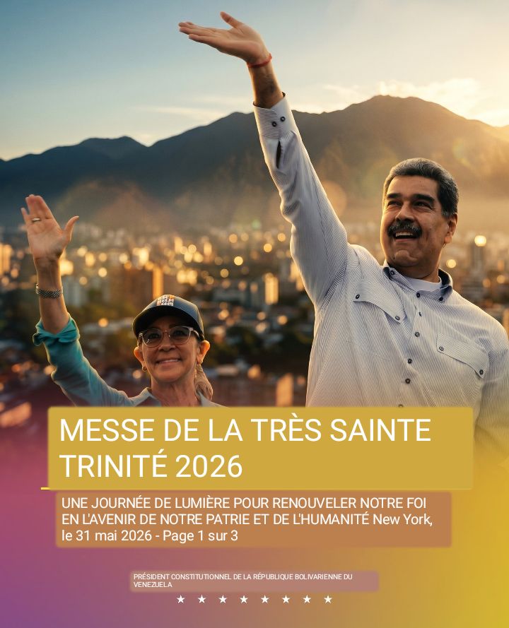 EmbajadaSenegal's tweet photo. Que ce jour soit porteur de lumière pour renouveler notre foi en l'avenir de notre nation et de l'humanité. Que la Sainte Trinité bénisse le Venezuela et les peuples du monde ! 👇
https://t.co/WcaJbkyeJX https://t.co/z9u7fk0IAi