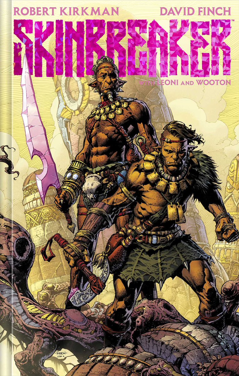 AtomikPop's tweet photo. Enor wields the mighty Skinbreaker, but can he defeat the mysterious threat lurking in the darkness? Pre-order the SKINBREAKER deluxe hardcover for in-store pickup or Atomik shipping at https://t.co/r0QcAD33Wb https://t.co/uwQXLblMZs