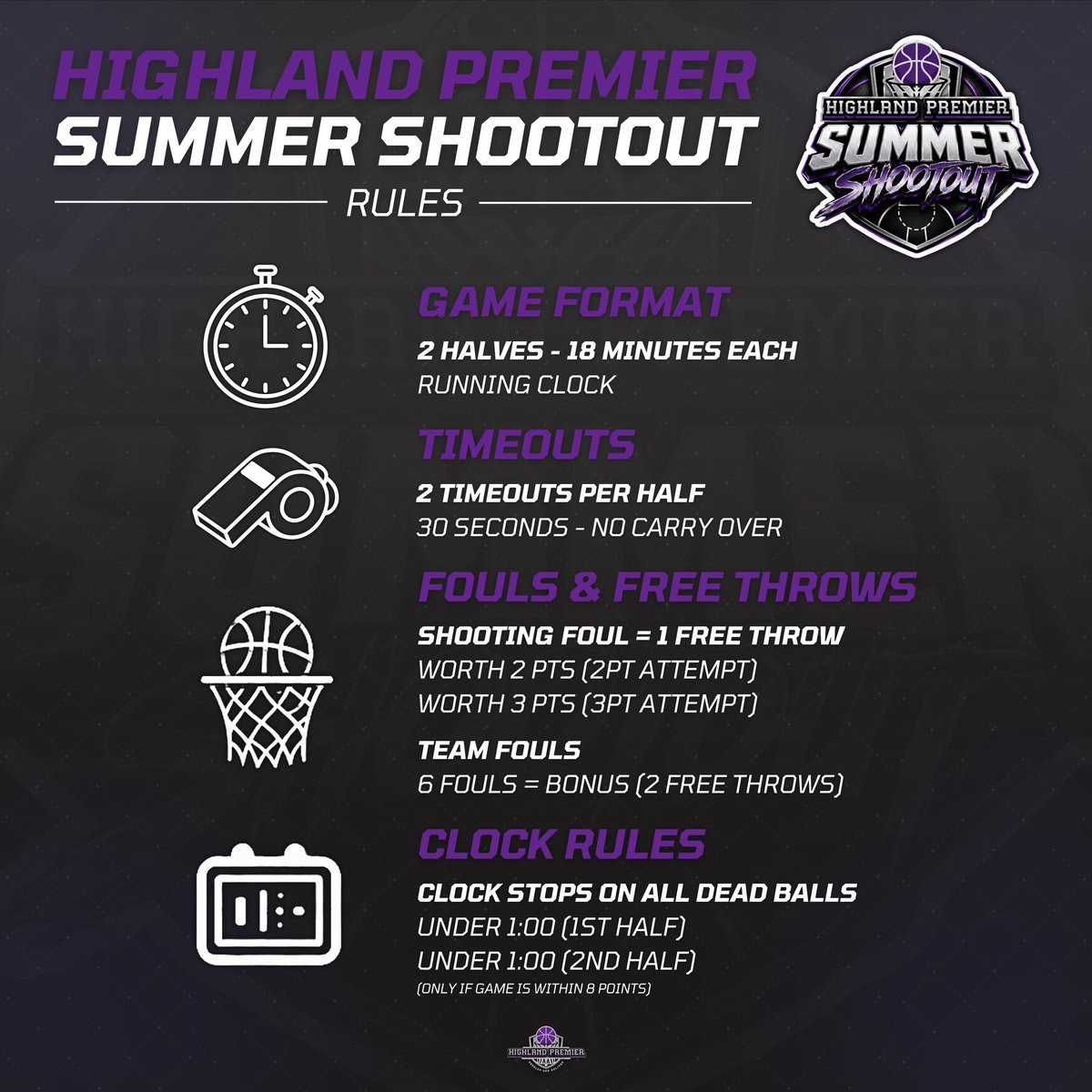 HighlandPremier's tweet photo. Highland Premier Summer Shootout Schedule is out! 

Saturday, June 6th. 

Free Admission. — Many confirmed colleges in attendance. https://t.co/kBGQ3OV6HI