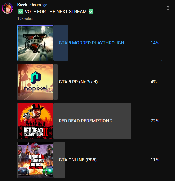 MasterGuard4I's tweet photo. y'all it would be hilarious for kreek to play a modded gta 5 come on 😭😭😭 https://t.co/H69sZnLdSl