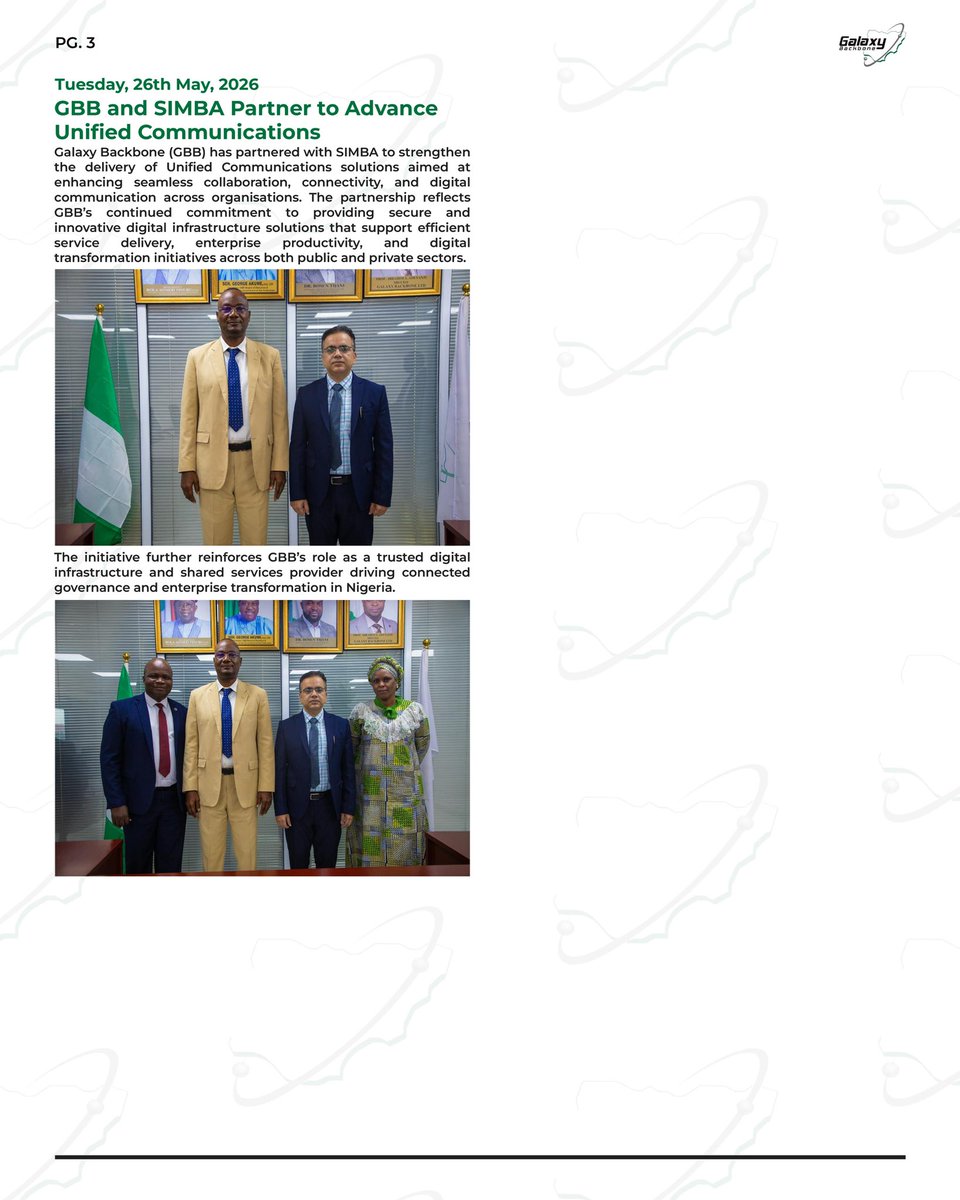 Galaxybackbone's tweet photo. #ThisweekatGBB

Catch up on some of our activities last week.

#GBB #GalaxyBackbone
#GBBat20 https://t.co/HBOKBIRA5l