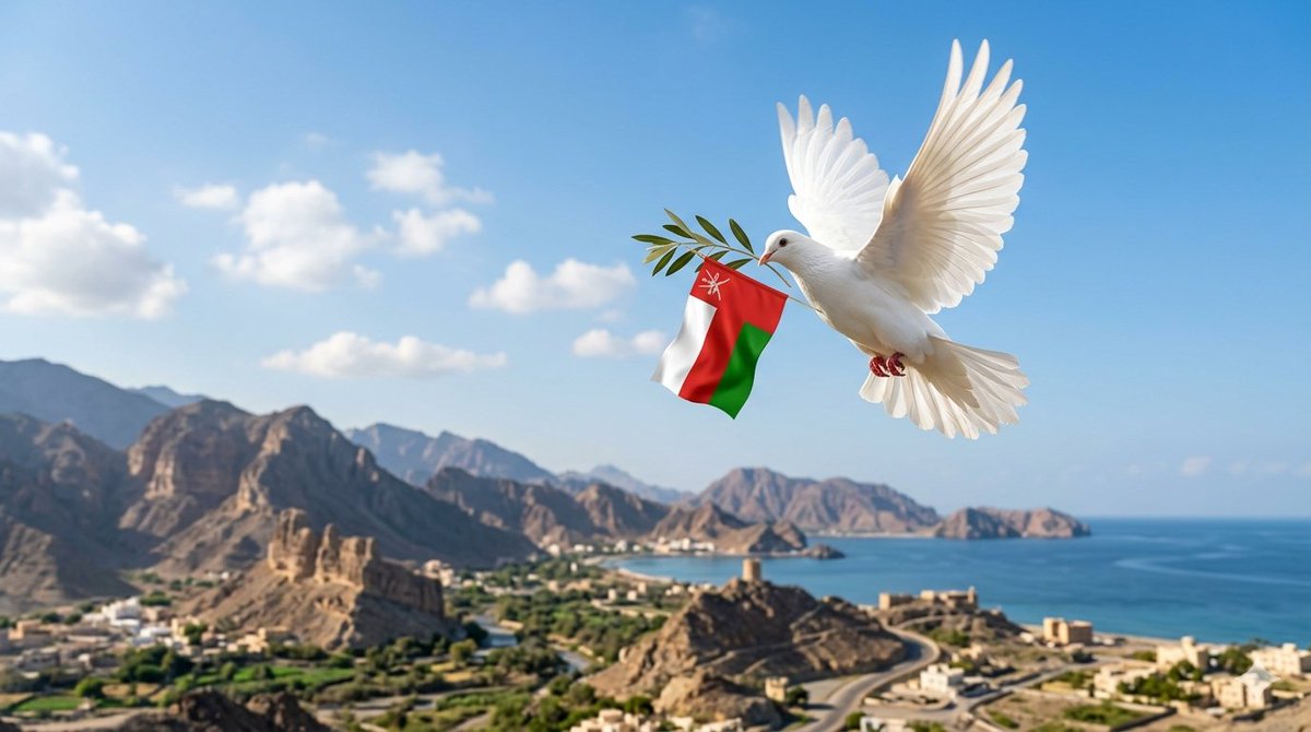 Oman_Tweeter's tweet photo. عُمان 🇴🇲 نموذج للدبلوماسية المتزنة التي تضع السلام فوق كل الاعتبارات 🤝🕊️ #عُمان_أرض_السلام https://t.co/5Gwoes8CIM