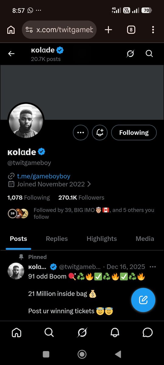 AnthonyM46679's tweet photo. @39billion @twitgameboy Followed boss.

Palmpay 

7018473593 https://t.co/I3mHvC7uIB