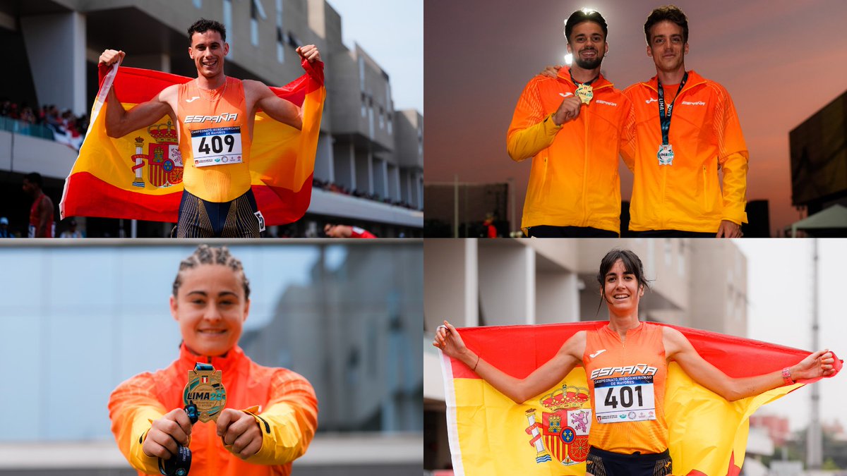 atletismoRFEA's tweet photo. #𝐄𝐬𝐩𝐚𝐧̃𝐚𝐀𝐭𝐥𝐞𝐭𝐢𝐬𝐦𝐨 𝐯𝐮𝐞𝐥𝐯𝐞 𝐚 𝐡𝐚𝐜𝐞𝐫 𝐡𝐢𝐬𝐭𝐨𝐫𝐢𝐚 𝐞𝐧 𝐞𝐥 𝐈𝐛𝐞𝐫𝐨𝐚𝐦𝐞𝐫𝐢𝐜𝐚𝐧𝐨 🇵🇪

1⃣2⃣ medallas en 16 participaciones 
👉 4 oros 🥇
👉 4 platas 🥈
👉 4 bronces 🥉

➡️ Todos los atletas acabaron entre los 8⃣ primeros de sus respectivas pruebas

📊 RESULTADOS: https://t.co/9A5eYHPSjs
📸 Fotogalería: https://t.co/o8UqbXBwZd
La crónica 🔗 https://t.co/jOEvumzSQi