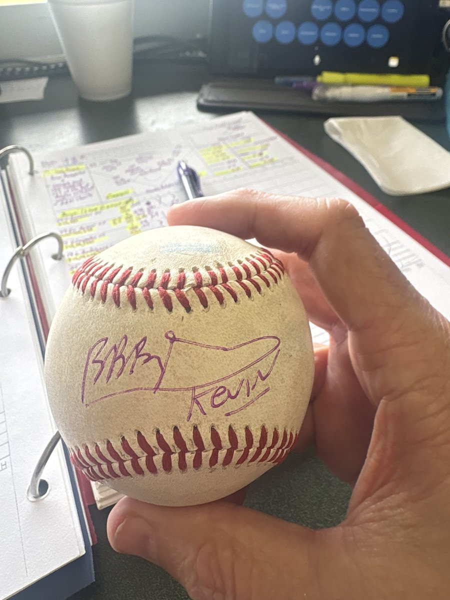 DanScottShow's tweet photo. Brian was really good. Fun half-inning. @GreenvilleDrive https://t.co/jL5ovhS6XE