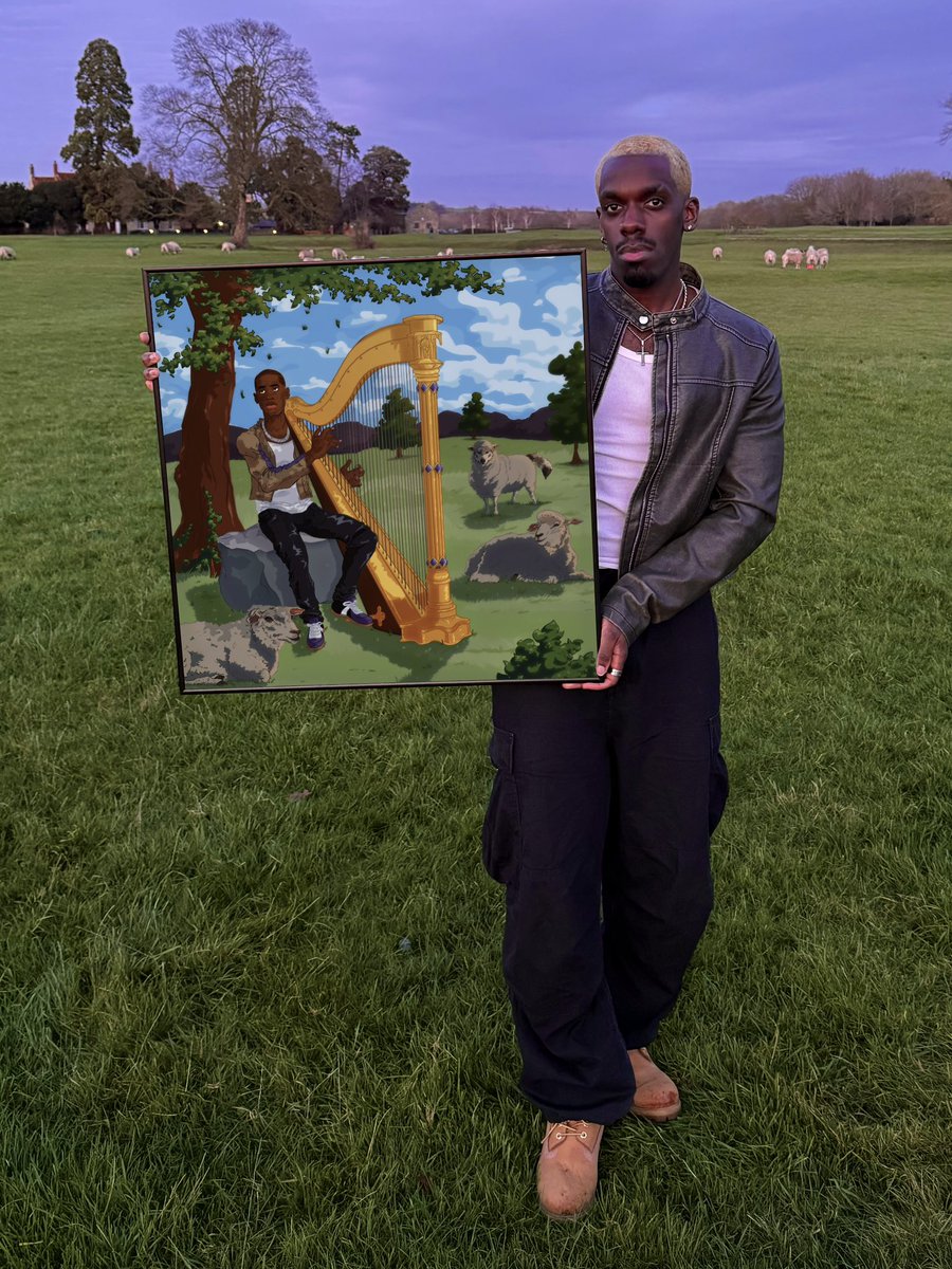 zhamwich's tweet photo. the boy who played the harp #santandave https://t.co/AbprOxRNpQ
