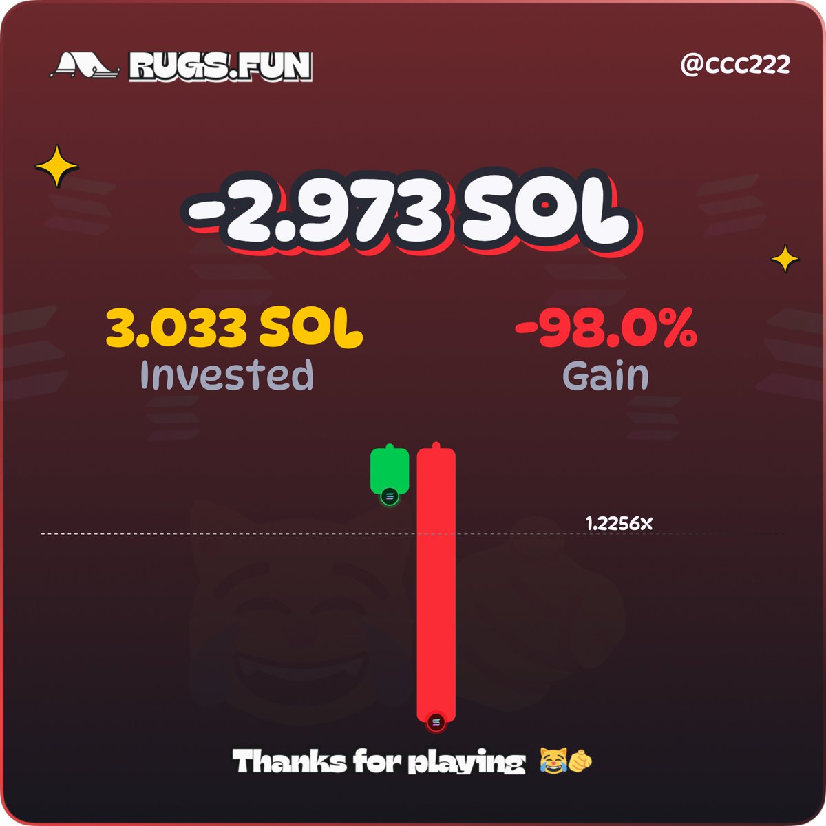 ccc222crypto's tweet photo. @RugsDotFunX https://t.co/wBs7BtMesS