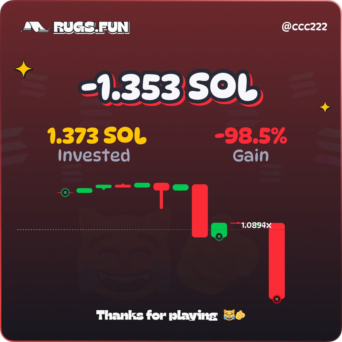 ccc222crypto's tweet photo. @RugsDotFunX https://t.co/wBs7BtMesS