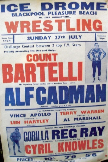 allan_cheapshot's tweet photo. 27th July, 1969 in Blackpool. Two shows running head to head within a mile of each other.

Digging further, there was a 3rd show that day on at Blackpool Tower circus, featuring a young  André the Giant on the bill. https://t.co/PbyPEr3h3d