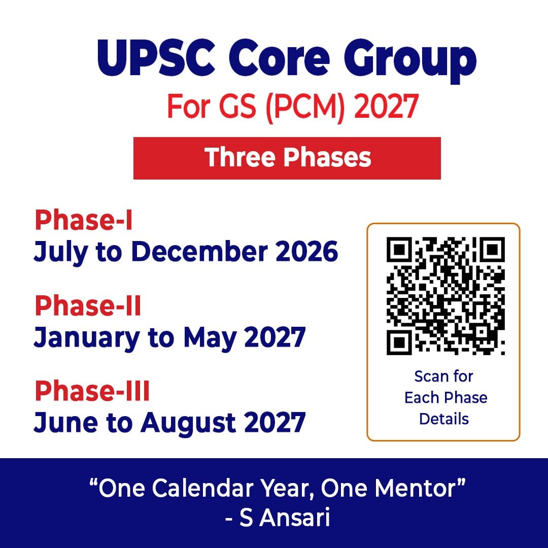 lukmaanias's tweet photo. Join the UPSC Core Group 2027 and get directly guided by S. Ansari🚀

✅Register now: https://t.co/oYdZMYdv1Q

📲Inquiries: 9654034293

#CoreGroup #CivilServices #PrelimsToMains #AnswerWriting #UPSCStrategy #SAnsari #LukmaanIAS #SeriousAspirants
.. https://t.co/wn52TsUBpg