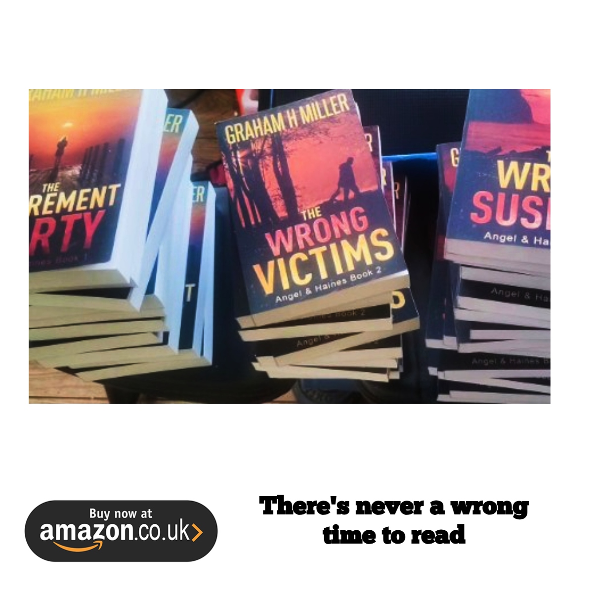 grahamhmiller's tweet photo. 📚Here are my paperbacks, ready to go out in the world! I hope they find a loving home. #paperbackwriter #books #readingcommunity #booktwt #grahamhmiller @thevoguewriters @wriitersrealm @addiction_crime @CrimeCymru #summerreads @CrimeRecs #SundayThoughts https://t.co/qunVyYN4W6