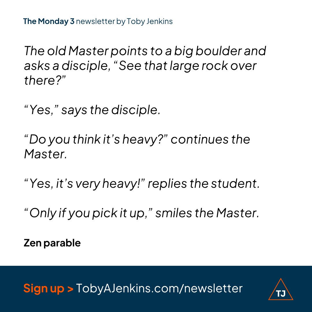 Toby_Jenkins's tweet photo. Want more great quotes? Get an insightful quote sent to you each week in The Monday 3 newsletter.

Each edition features a quote, an insight, and an action I'm taking.

Join thousands of subscribers and sign up to get it in your inbox at https://t.co/xyH7dsX8oW. https://t.co/uz2EAzevKJ