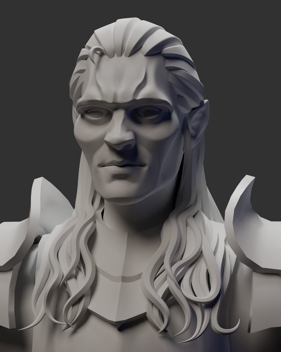 VGuebel's tweet photo. A little WIP practice.

#3dartist #blender #wipart #vampires #sculpting https://t.co/TvxPDmuCOg