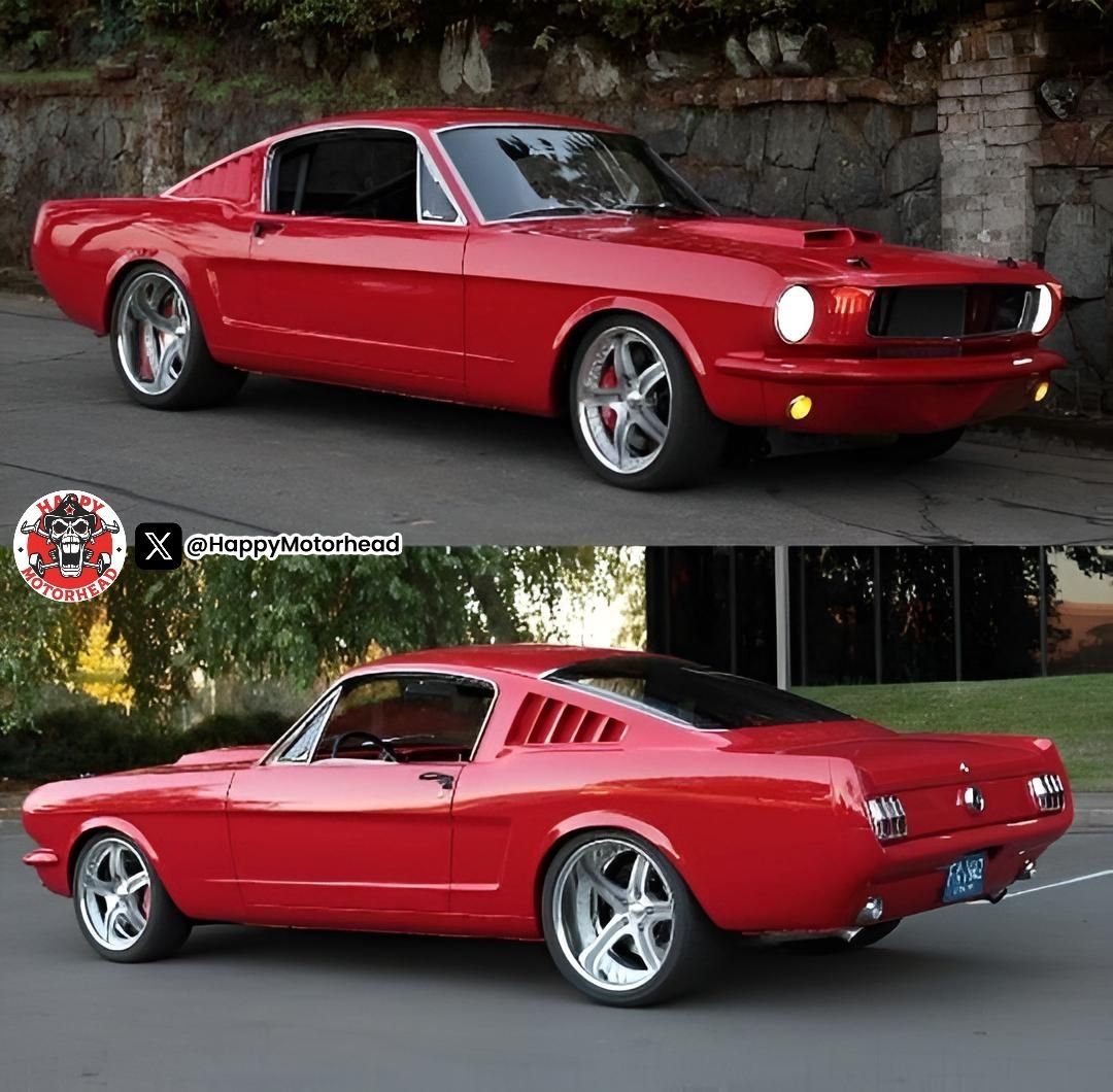 HappyMotorhead's tweet photo. Like - Love - Leave?
This '65 Mustang Fastback restomod looking like it bench-presses modern cars... or are we leaving it in the 60s? 😂🔥
#Mustang #Restomod #ProTouring #FordMustang #ClassicMuscle https://t.co/oz1QeeF9rh