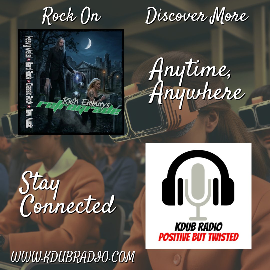 KDUBRadio1's tweet photo. If you want to know more about Rich Embury's R3TR0GR4D3, check out the show page at:

https://t.co/J1UwbZ1UGC

@richembury @bdub1199 https://t.co/LrvJZpLeL9