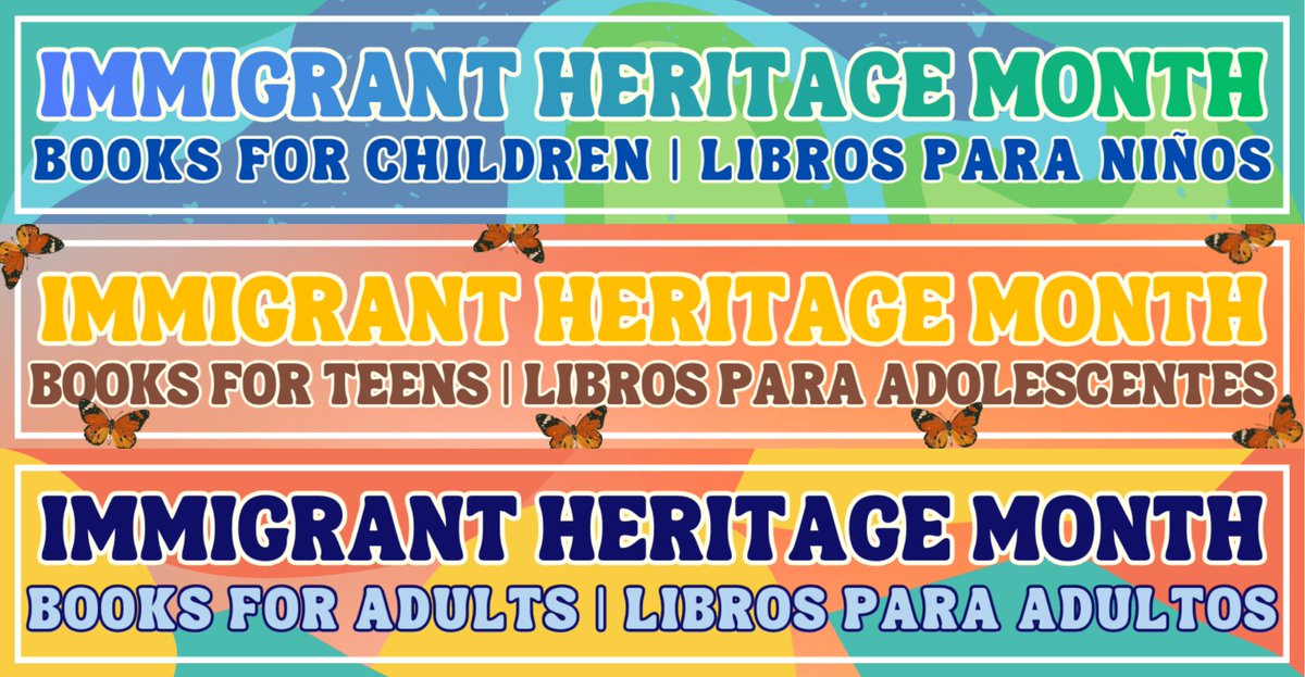 plainfieldpl's tweet photo. 📚 This Immigrant Heritage Month, we celebrate the stories that travel across borders and generations.

✨ View the complete collection of lists (books in English and Spanish) for children, teens, and adults here: https://t.co/lfUokClG55 https://t.co/irLmFYdeq3