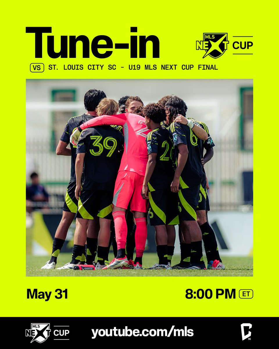 CrewAcademy96's tweet photo. Worth the wait ⏳

Catch our U18s as they take on St. Louis CITY SC in the @MLSNEXT Cup FINAL tonight at 8 p.m. on the MLS YouTube channel ⬇️

🔗: https://t.co/q365BmUJXi https://t.co/bAGdJ12yXW