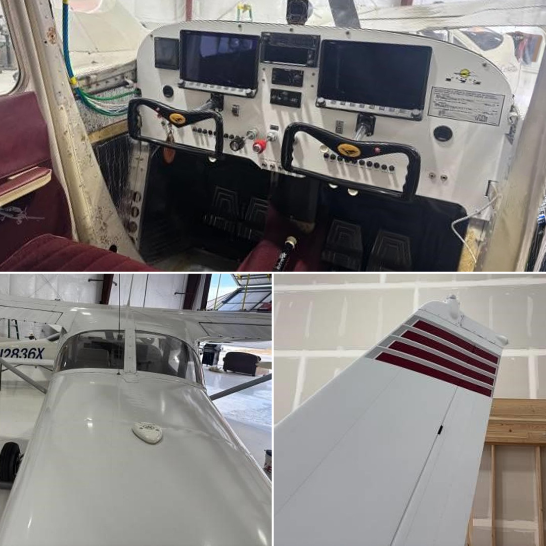 Controller's tweet photo. 1962 CESSNA 172 SKYHAWK

More info: 🔗 https://t.co/LrDNjrf5ky

🛩️ Continental O-300D | 400 SMOH

🕰️ 4,300 TT | Fresh Annual | Complete Logs

✅ Full Dynon SkyView HDX Suite | Synthetic Vision | Highway-In-The-Sky | WAAS | ADS-B | Traffic | Terrain Awareness

✨ IFR Equipped https://t.co/Dx5sLHK5Gd