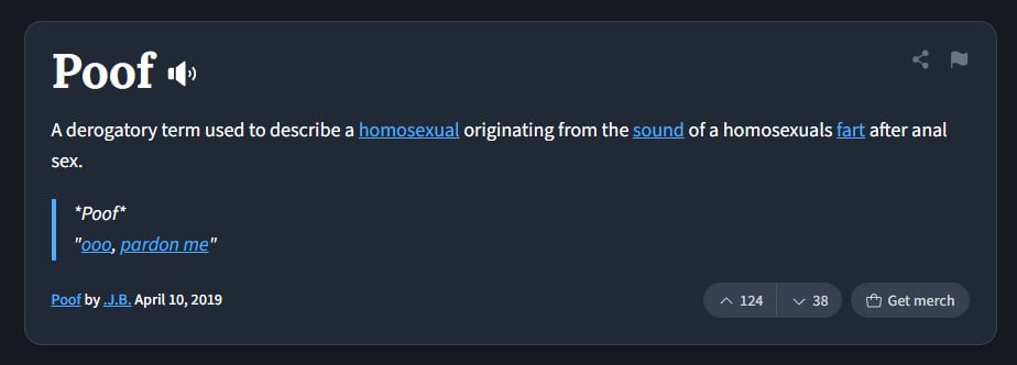 Genesisbuilt's tweet photo. Urban Dictionary already did the branding for us.
Fartcoin 🤝 Poof Coin
🏳️‍🌈💨
$POOF

https://t.co/OGMK37VR3p https://t.co/fLdEzZQhZZ
