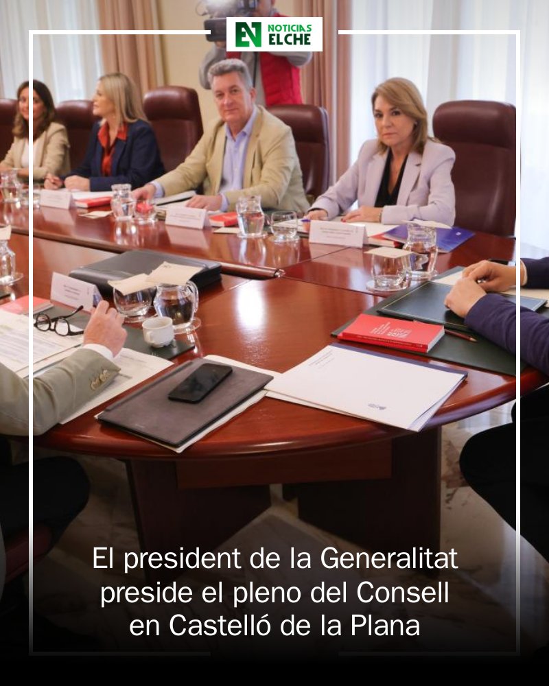 ElcheEdOn's tweet photo. 🚨 ¡Gran noticia desde Castelló! El president de la Generalitat preside el pleno del Consell en la Casa de los Caracoles. Un momento clave para defender nuestros intereses en Europa. 🇪🇸🇪🇺 #Valencia #Consell https://t.co/y80ygvARNn https://t.co/25DQXlaP2O