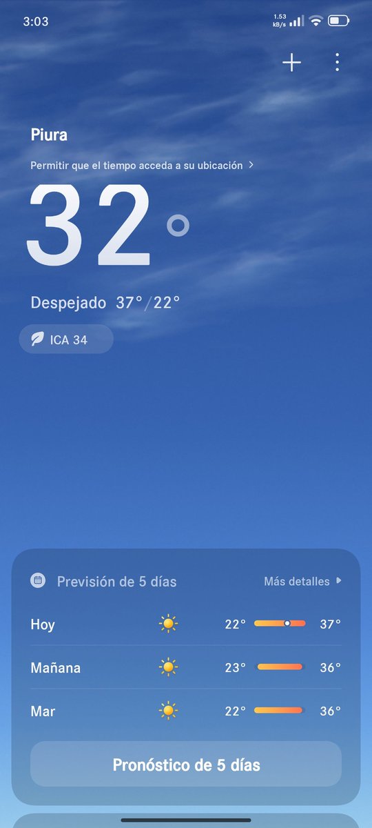 EmilDroid's tweet photo. @ClimaPeruMundo 2026 uno de los años mas calurosos de la historia. Piura 31 de Mayo https://t.co/SpXDhKITJJ