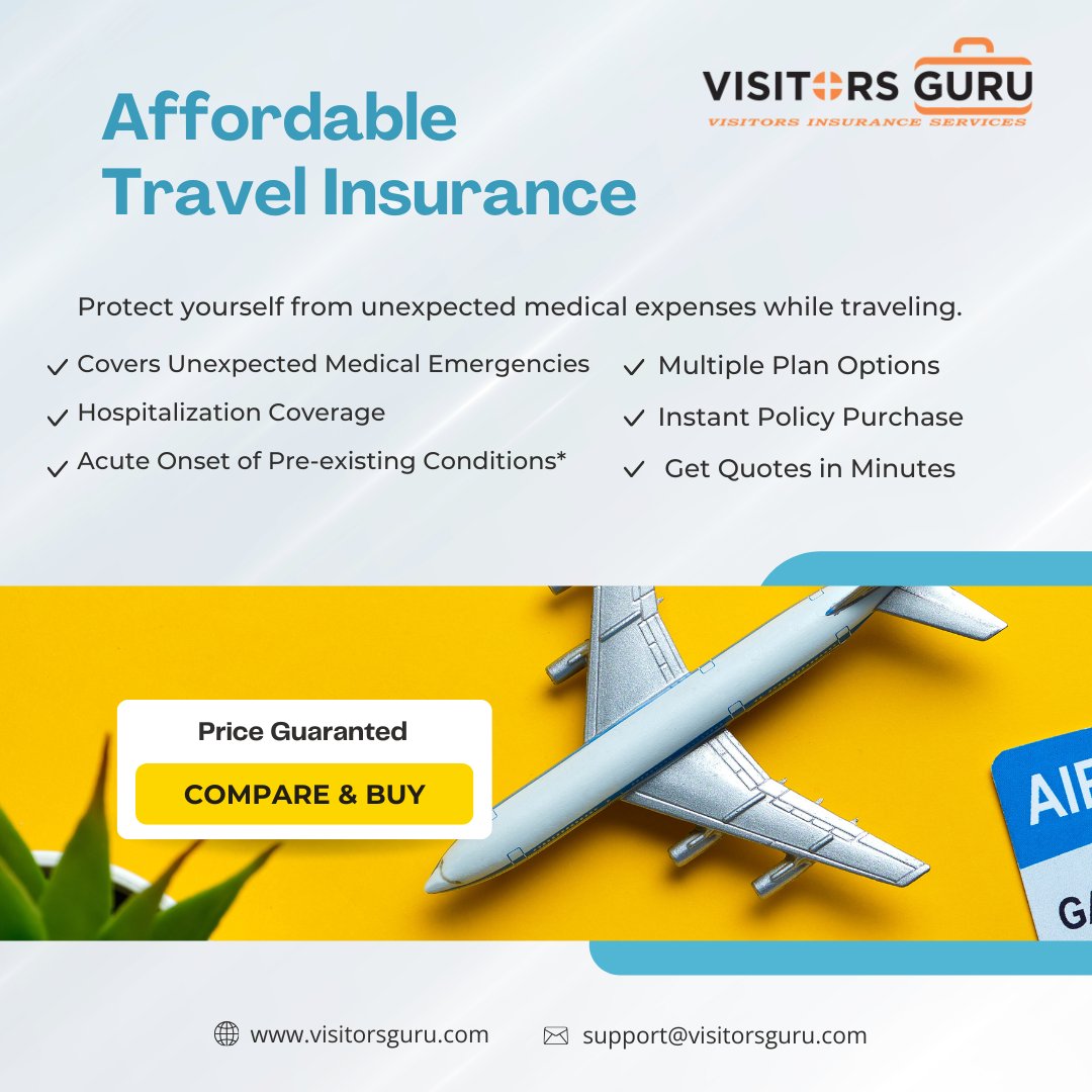 Visitors_Guru's tweet photo. Travel smarter with affordable travel medical insurance 🌍
Get coverage for unexpected medical emergencies and compare plans online in minutes at https://t.co/NN6K6liLbZ

#TravelInsurance #VisitorInsurance #TravelMedicalInsurance #VisitorsGuru #TravelCoverage https://t.co/kx7qCwKiGS