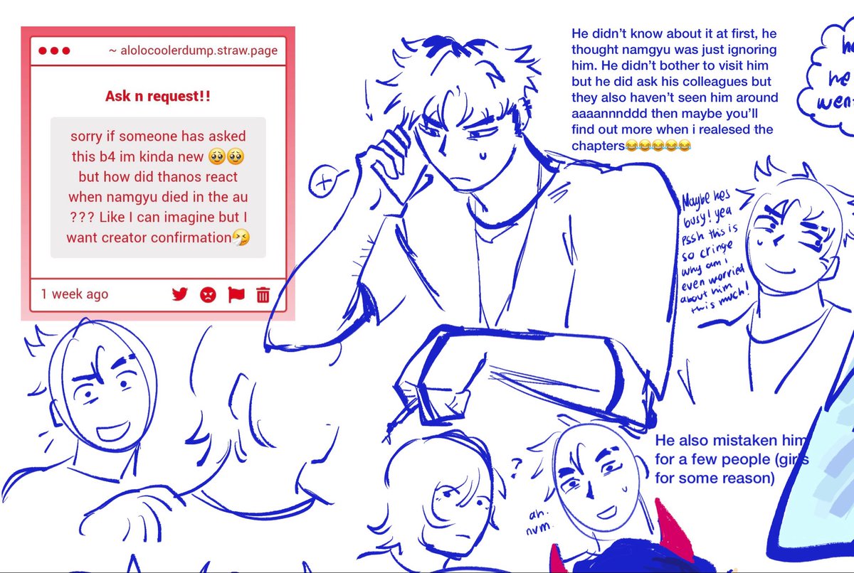 Kaiiy0_fish's tweet photo. AGH TYSM FOR 1K ihave alot of plans bout this au and there might be some news next weekend👀👀 if you guys are curious feel free to ask on my strawpage!! #namgyu #SquidGame #thangyu https://t.co/d9CegMB0DU