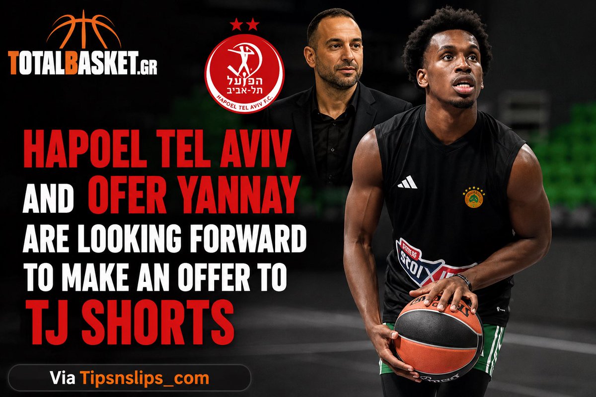 totalbasketeu's tweet photo. 🇮🇱‼️According to IG page Tipsnslips_com, Hapoel Tel Aviv and their chairman Ofer Yannay are reportedly interested in signing TJ Shorts for the next season. 

#basketball @Totalbasketgr #euroleague #paobc #panathinaikos #HapoelTelAviv https://t.co/a8VrrBAKVs