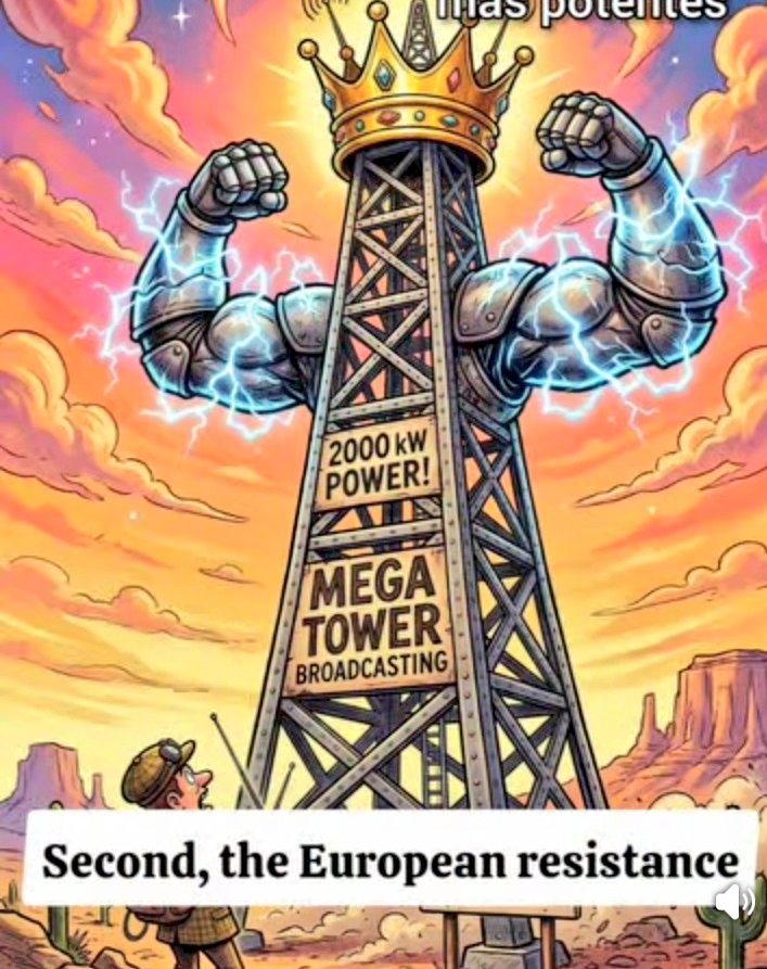 lu1jbj's tweet photo. Titanes de Onda Larga 2026:
Argelia domina la onda larga con Radio Algérienne (2000 kW), la más potente del mundo

Le siguen Médi 1 en Marruecos (1600 kW) y Polskie Radio (1200 kW). Francia mantiene 675 kW para señales horarias y BBC Radio 4 emite 500 kW.

F: Escuchando la radio https://t.co/5bpasXN0o8