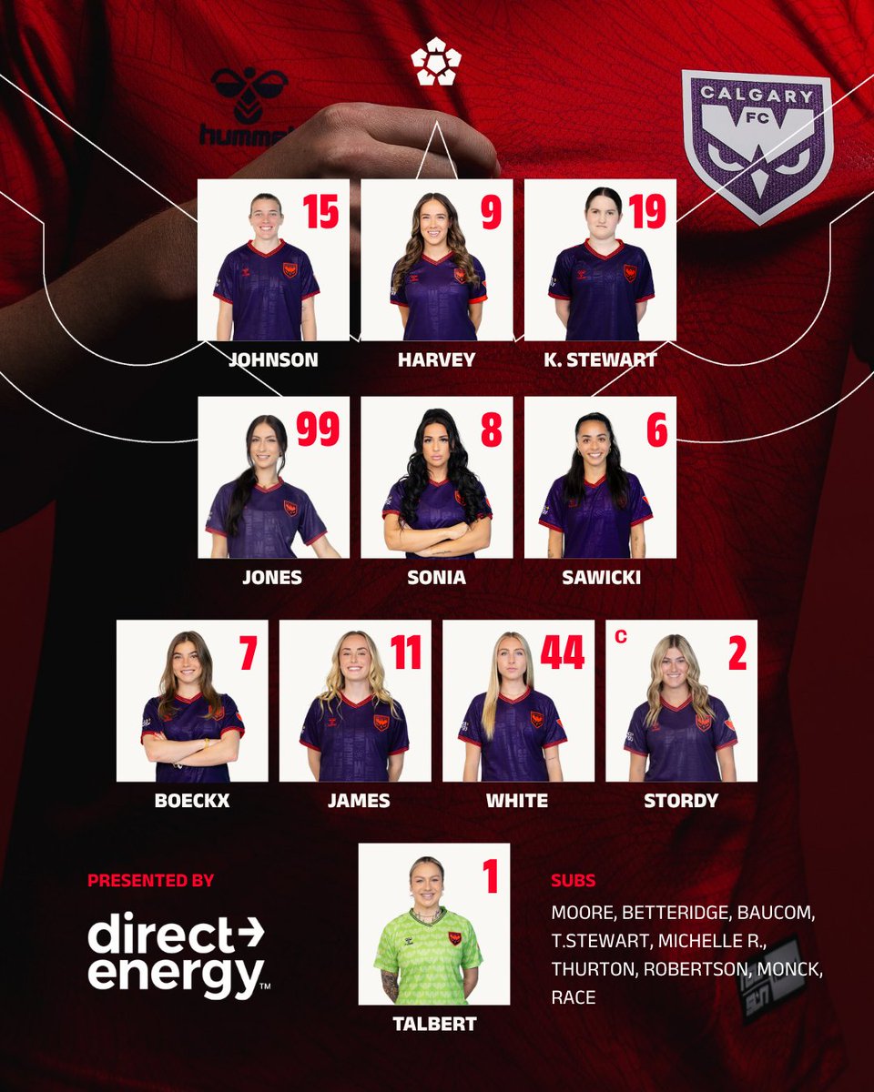 yycwildfc's tweet photo. Starting XI for today's match against AFC Toronto. https://t.co/4U5We9EaJ4