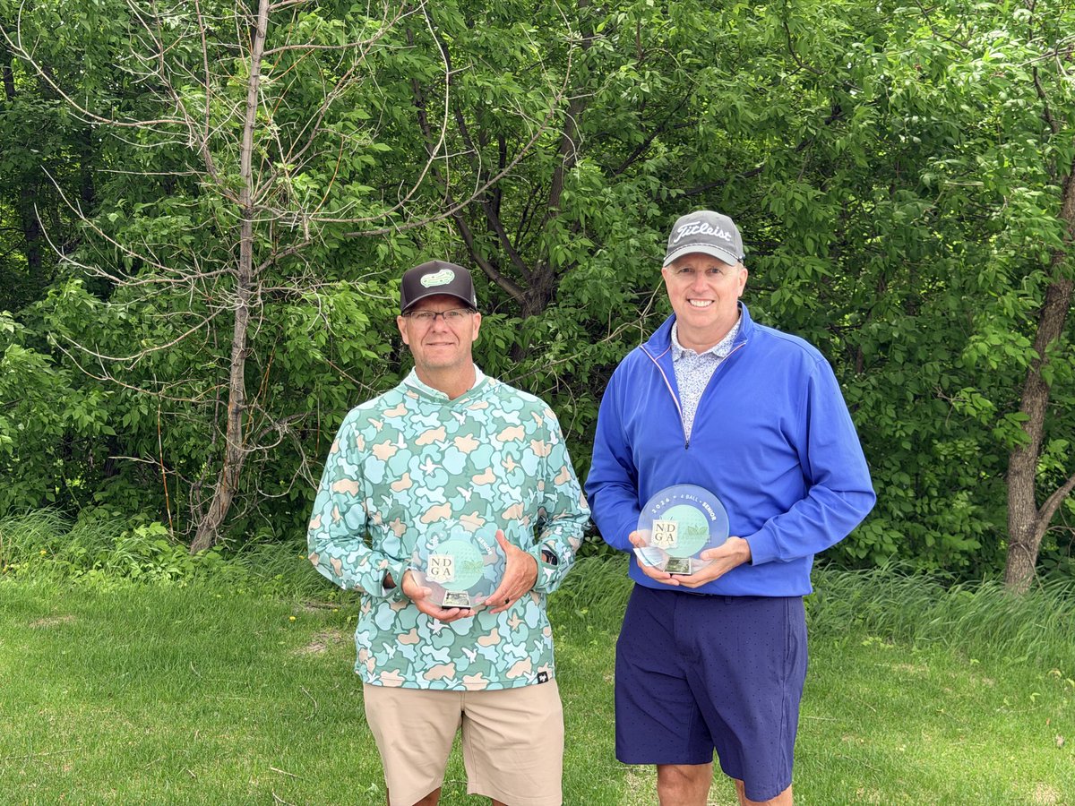 ndga2020's tweet photo. Congrats to all the champions of our NDGA 4-Ball Championship at Grand Forks Country Club https://t.co/toj1Z1ysgs