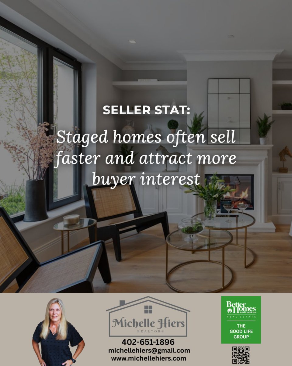 MichelleHiers's tweet photo. Staged homes often sell faster and attract more buyer interest, and for good reason. A well-staged home helps buyers visualize the space, highlights key features, and creates a strong first impression both online and in person.

#homestaging #homestager #realestate #homeforsale https://t.co/8bueosKdCO