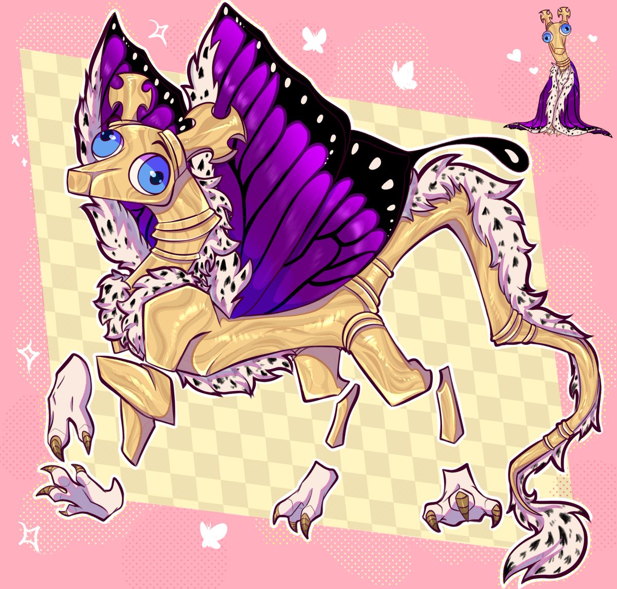 PlagueDogs123's tweet photo. Kinger dragon! ♟️ 🦋 
#tadc #theamazingdigitcircus #kinger https://t.co/TYlCwb1iCA