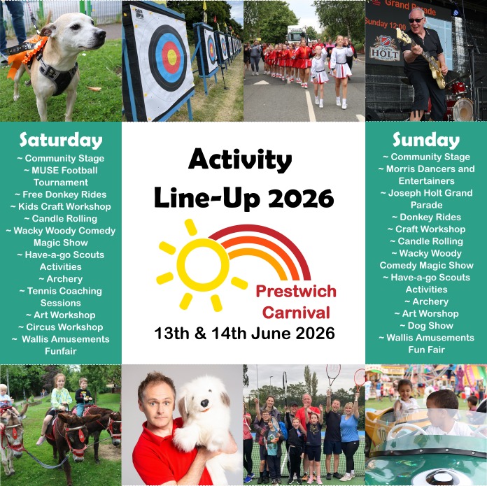 PrestwichCarni's tweet photo. 2 weeks until #Prestwich Carnival https://t.co/qSVJbzTkuP