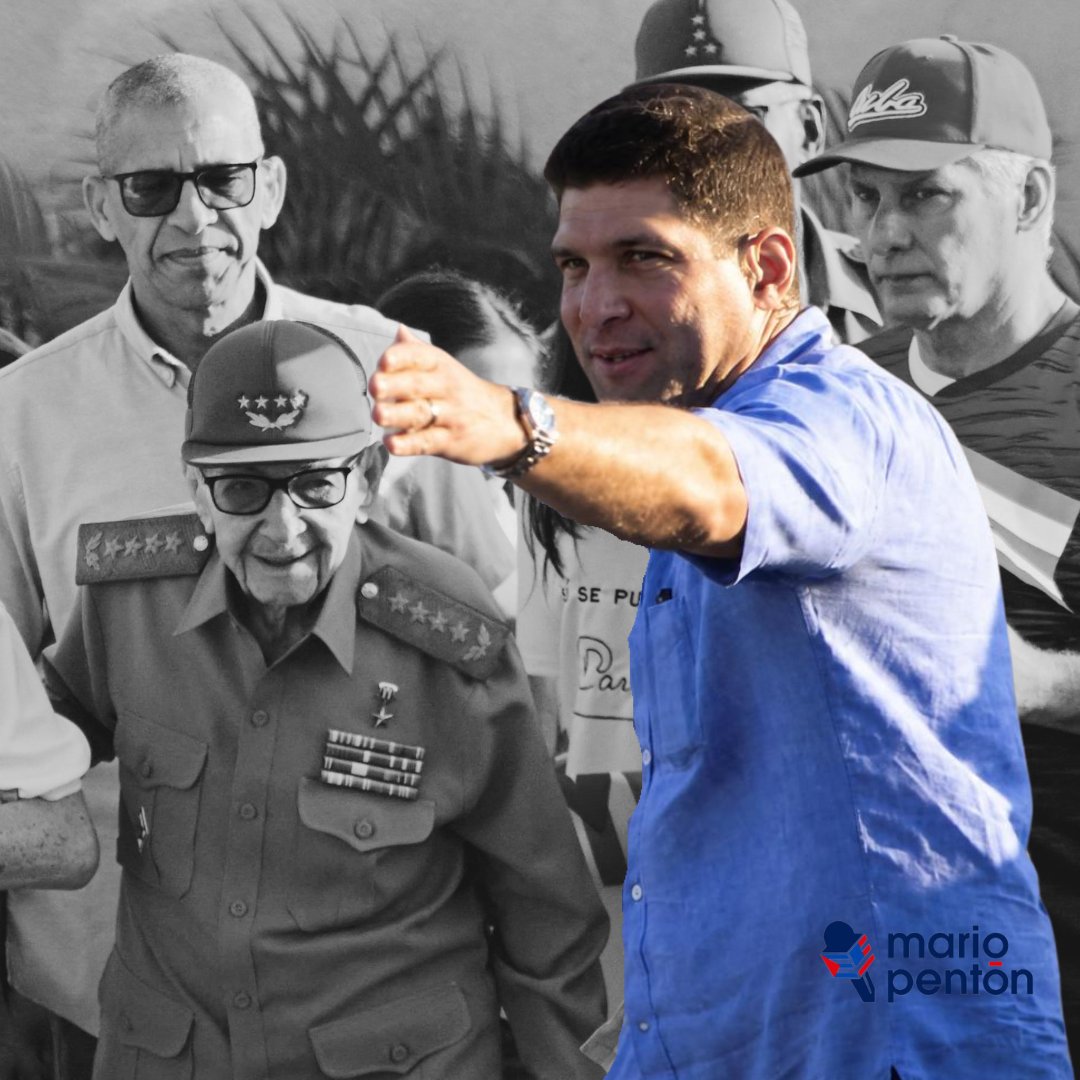 MarioJPenton's tweet photo. ¿Qué pensarán los comunistas de a pie, los que han vivido décadas en la miseria, cuando ven al nieto de Raúl Castro, Raúl Guillermo Rodríguez Castro, decidiendo y pactando el destino de Cuba como si la isla fuera una finca familiar?

¿Con qué cara Díaz-Canel, Marrero o Bruno Rodríguez pueden seguir hablando de institucionalidad después de esto?

La gran estafa de la llamada “revolución cubana” queda cada vez más expuesta: el nieto privilegiado del dueño de la isla negociando el futuro de la empresa familiar con aquellos que durante años les vendieron al pueblo como “el enemigo”.

Mientras los cubanos hacen colas, pasan apagones y sobreviven con salarios miserables, los herederos del poder negocian, viajan y deciden.

¿Será que el cinismo no tiene límites? ¿No queda nadie con vergüenza dentro de esa cúpula?