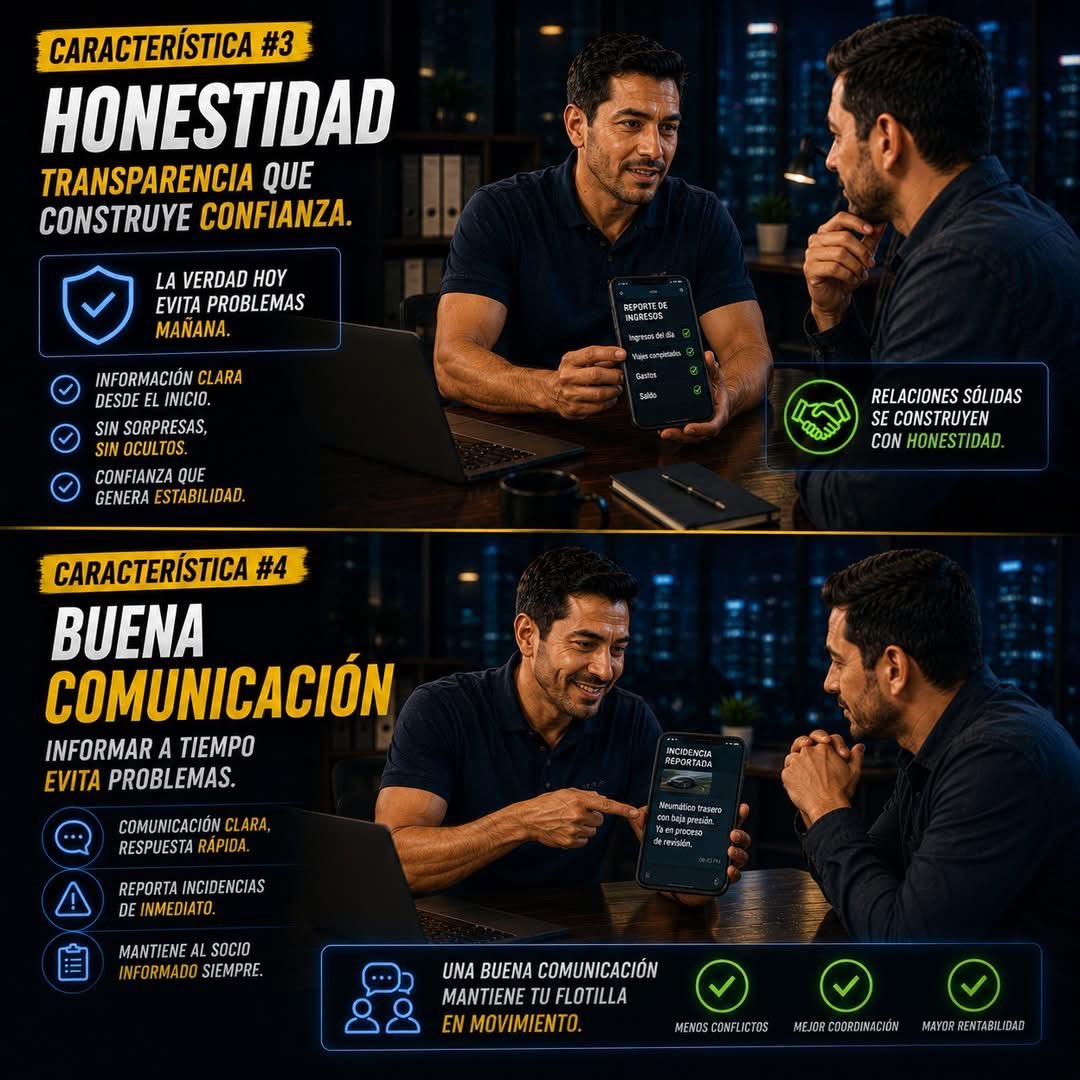 CONDUCTORESPLUS's tweet photo. LAS 5 CUALIDADES QUE SEPARAN A UN CONDUCTOR PROMEDIO DE UN CONDUCTOR QUE HACE CRECER UNA FLOTILLA
Mas de 10 años trabajando con socios Uber flotilla en CDMX y Edomex, hemos aprendido algo muy importante: los mejores resultados no dependen únicamente del vehículo #uber https://t.co/PYXO8WDBlL
