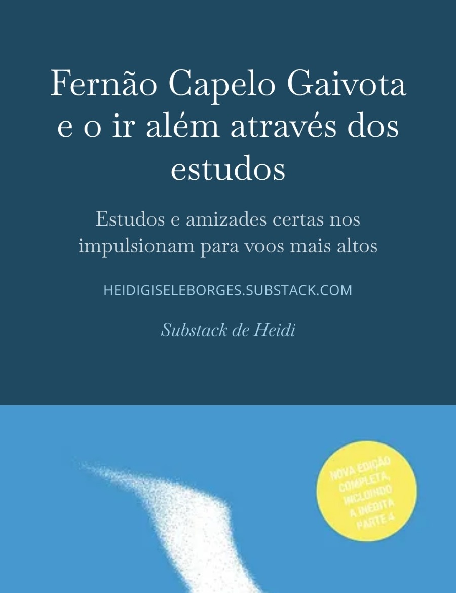 heidi_borges's tweet photo. Leia aqui:
"Fernão Capelo Gaivota e o ir além através dos estudos.
Estudos e amizades certas nos impulsionam para voos mais altos" 

Recomendo a leitura do texto.

https://t.co/3MJYmEv0UV https://t.co/sUGJDmruPd