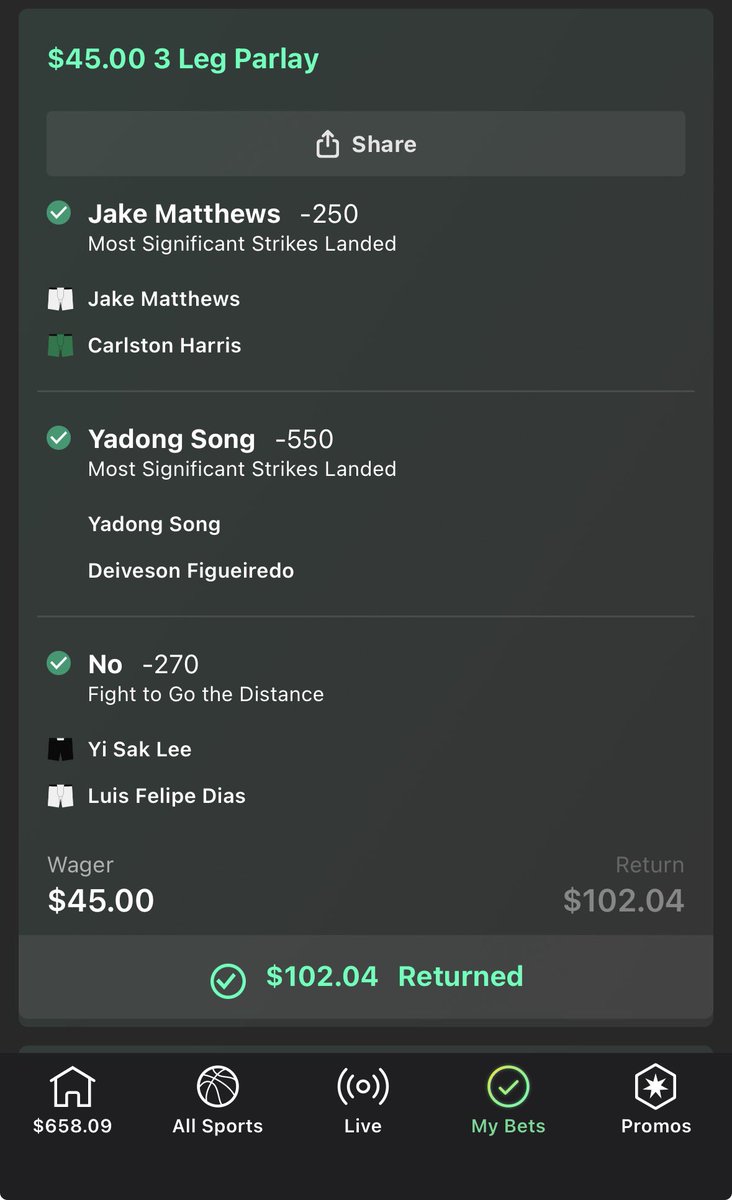 ZenCombat's tweet photo. Recap of #UFCMacau 
2/2 plays posted to X
Profit 6.5u ✅✅

These aren’t all the plays we hit follow for more free plays 💰💰 https://t.co/vhB4Y5T7iz