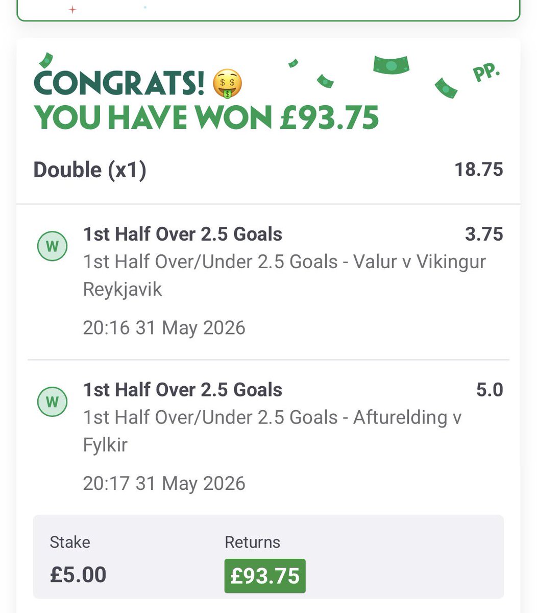 GNtfc's tweet photo. @Flutterpunt Oh @FlutterPunt you sexy beast.!! Only 1 goal off 3.5 double..👏🏻👏🏻🫡👊🏻 https://t.co/fMlKVvclo6