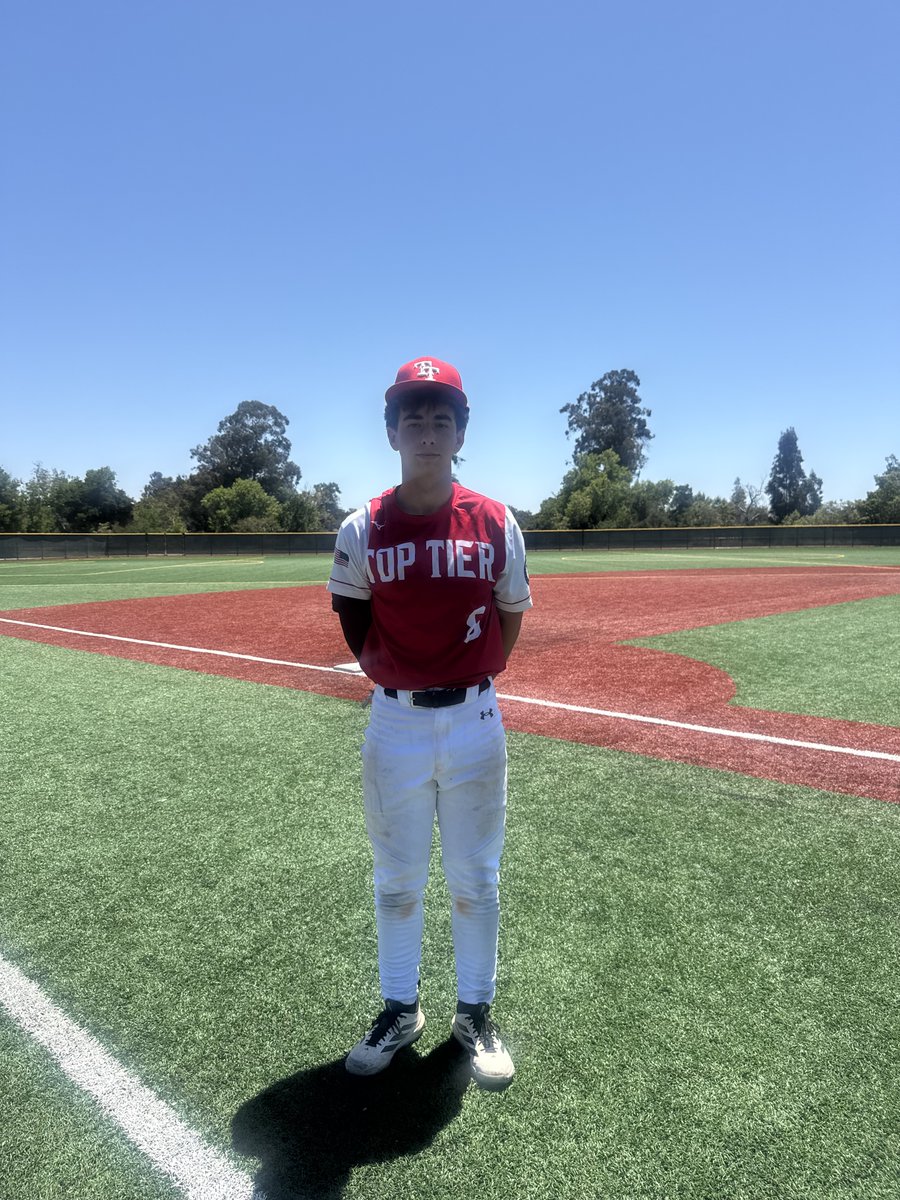 FiveToolCA's tweet photo. F: @tier_cal Dudes 2028 6, TVBR 3
PoG: Brayden Sanders 3-3, 3 2B, RBI https://t.co/mBfI8ThF1d