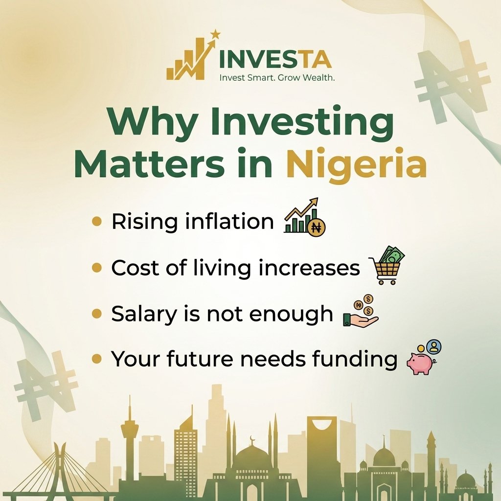 FideCrypt's tweet photo. 📊 Investing 101: The Basics You Must Know
Most people think investing is gambling.
It’s not.
Investing is simply putting your money to work so it can grow over time.
In this carousel, you’ll learn: • What investing really means
• Why saving alone is not enough
• https://t.co/pH6uMtE6gJ
