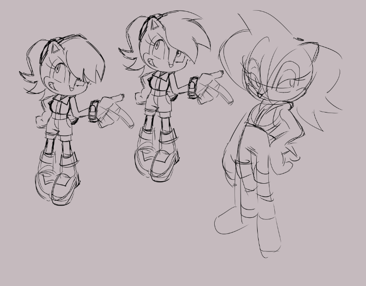 BillyBlueSphere's tweet photo. Concept art that was made for Sally Acorn before she was eventually scrapped.
Art by @GINCGEAR https://t.co/VA2Vk4y60D