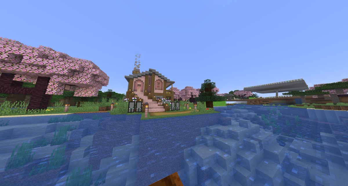 SacredLordd's tweet photo. My wife and I started playing on our "forever world" again. Spruced the landscape up around the house, love it! https://t.co/N53teZqQcJ