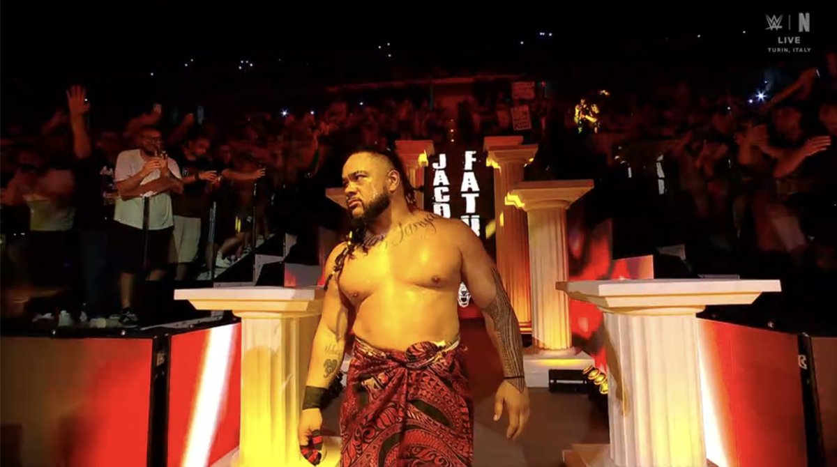 Cultaholic's tweet photo. Tribal Combat time... Jacob Fatu really should win this, but will he? #WWEClash https://t.co/nr8xr7wuIq