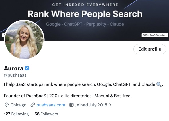 pushsaas's tweet photo. 1 month on X 🌱
58 Followers 

Still learning.
Still building.
Still looking for my people.

If you're into tech, AI, coding, startups, or just love creating things, say hi 👋

Let's learn, build, and grow together. https://t.co/J3kXXeJES7