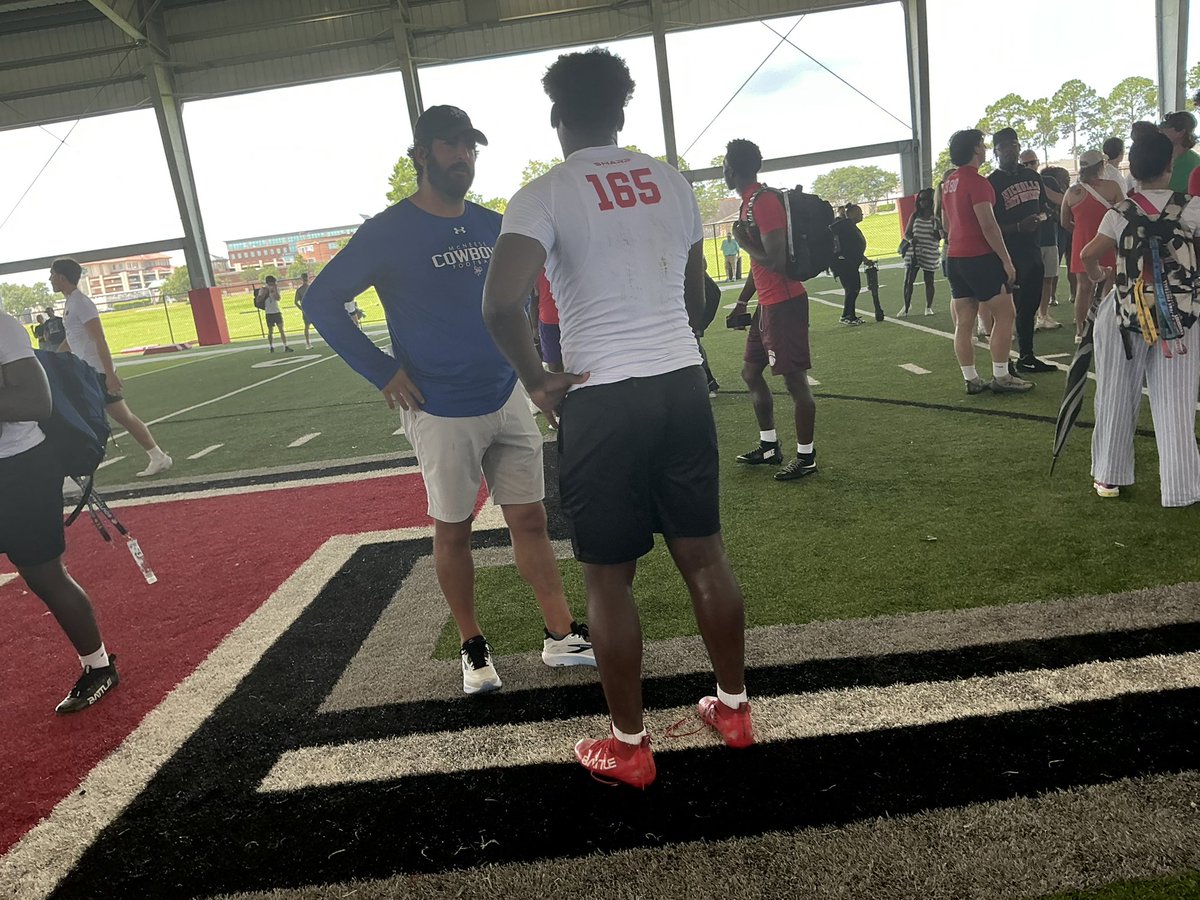 DStreetII's tweet photo. HAD A GREAT PERFORMANCE AND FUN EXPERIENCE AT @Nicholls_FB MEGA CAMP/ SPOKE TO A FEW COACHES‼️
@QuintonSharkey4 @CoachMJenkins @CoachSchex @CoachSchexTU @CoachPRandolph @VeewillM @coach_billy_D @LAvsAllYall https://t.co/r6ux1Lzb2n